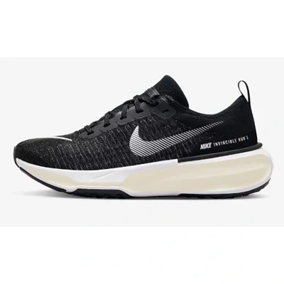 Afbeelding van Nike Performance Zoomx Invincible FK 3 Hardloopschoenen voor op de weg, Dames, Maat: 38.5, Black/white/dark grey/white coconut milk