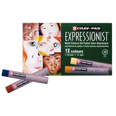 Afbeelding van Cray Pas Expressionist Oliepastelkleuren, portret, 12 stuks