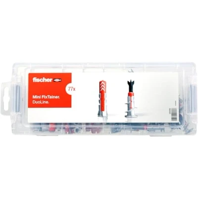 Afbeelding van Fischer 560098 MiniFixTainer DuoLine Bevestigingsset 77 stuk(s)