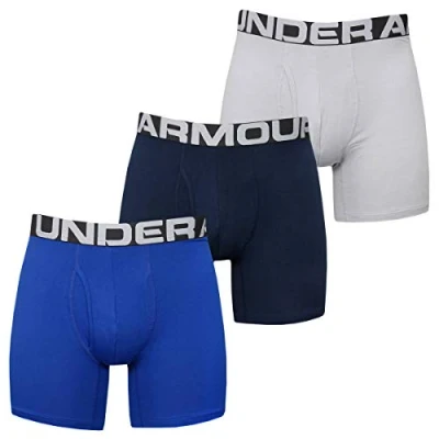 Afbeelding van Under Armour Charged 3 PACK Onderbroeken, Heren, Maat: Small, Royal