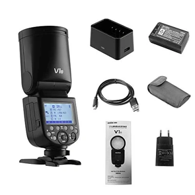 Afbeelding van Godox Flitsapparaat V1S, professionele Flash Speedlite flitser, ronde kop, draadloos, 2,4 G Fresnel Zoom, voor Sony a7RII, a7R, a58, a99, ILCE6000L, a7RIII, a7R3, a9, a77II, a7, a350 camera&#039;s
