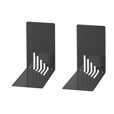 Afbeelding van Wedo 1021001 boekensteun (van metaal, 14 x 8,5 cm) 2 stuks, zwart