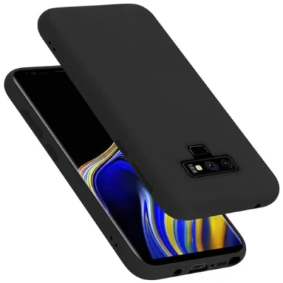 Afbeelding van Cadorabo Hoesje geschikt voor Samsung Galaxy NOTE 9 Case in LIQUID ZWART Beschermhoes TPU silicone Cover