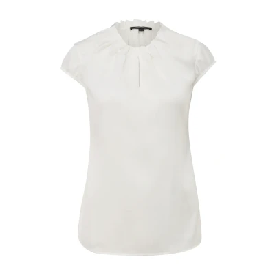Afbeelding van comma ORNÉ DE Fronces Blouse, Dames, Maat: 42, Creme
