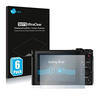 Afbeelding van Savvies Screenprotector voor Sony Cyber Shot DSC HX90 Folie Beschermfolie transparant (6 Stuks)