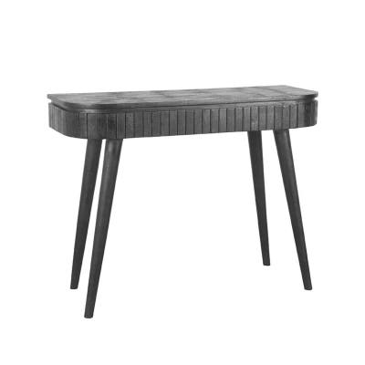 Afbeelding van Label51 Nils bureau/sidetable 100x38x77 cm zwart mangohout Hout