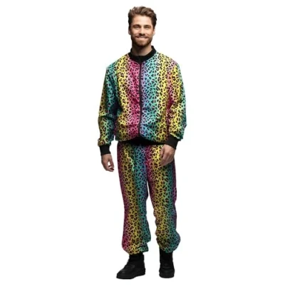 Afbeelding van Boland Trainingspak Regenboogpanter dude (XXL) Volwassenen