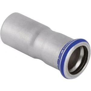 Afbeelding van Geberit mapress verloopsok recht 1 delig rvs 316 met ciir afdichtring 54mm x 35mm schuifeind persmof 32323