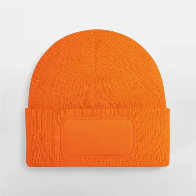 Afbeelding van Beechfield Original Patch Beanie B445 orange