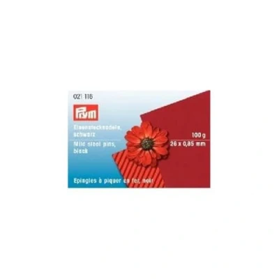 Afbeelding van Prym 021116 spelden, 0,85 x 26 mm, zwart, ijzer, mm