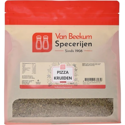 Afbeelding van Van Beekum Specerijen Pizza Kruiden 600 gram (hersluitbare stazak)