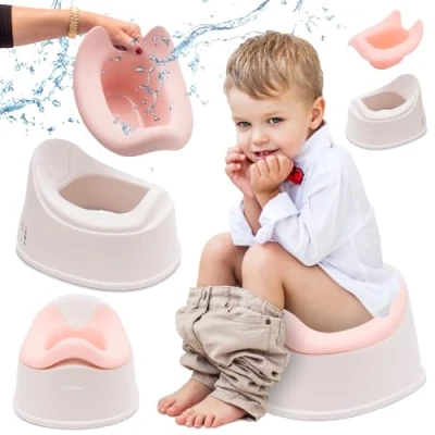 Afbeelding van sun baby Potje 18 36 maanden antislipvoeten, ergonomische rugleuning, verwijderbare inzet, kunststof, tot 15 kg Wit Roze
