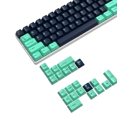 Afbeelding van MAMBASNAKE 126 Keys PBT Dubbel schot Toetsen Set Blauw &amp; Groen