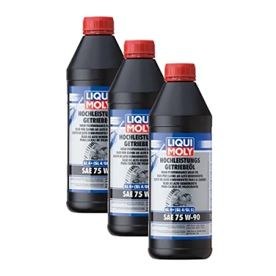 Afbeelding van 3x Liqui Moly 4434 high performance transmissieolie (GL4+) SAE 75W 90