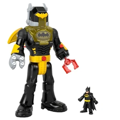 Afbeelding van Imaginext DC Supervrienden Batman Insider en Exopak, speelgoed, robot van ca. 30 cm met licht geluid, zwart, voor kinderen vanaf 3 jaar, HYG31