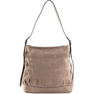 Afbeelding van FREDsBRUDER Leren Schoudertas Rigla Hobo Soft Taupe Lichtbruin