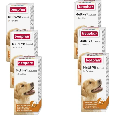 Afbeelding van 6x Beaphar Multi Vit Laveta Vitamine Hond 20 ml