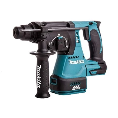 Afbeelding van Makita DHR242RTJ 18V Li Ion Accu SDS plus combihamer set (2x 5.0Ah accu) in Mbox 2J koolborstelloos