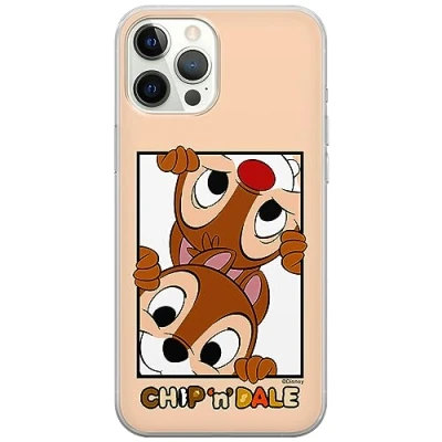 Afbeelding van ERT GROUP mobiel telefoonhoesje voor Iphone 12/12 PRO origineel en officieel erkend Disney patroon Chip &amp; Dale 005 optimaal aangepast aan de vorm van mobiele telefoon, hoesje is gemaakt TPU