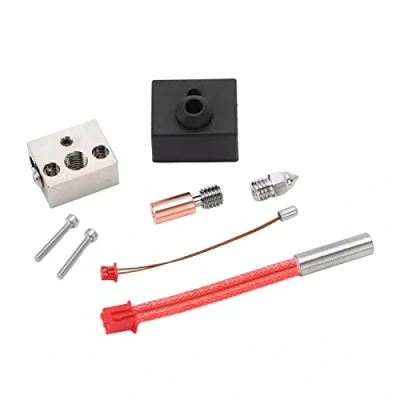 Afbeelding van 3D Printer Hotend Kit Bimetaal Verwarming Blok Keel Buis Heater Nozzle Extruder Onderdelen voor Ender 3 S1 24V 40W 300℃
