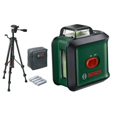 Afbeelding van Bosch kruislijnlaser UniversalLevel 360 met hoogwaardig statief (verticale en horizontale laserlijnen incl. voor uitlijnen over de hele ruimte)