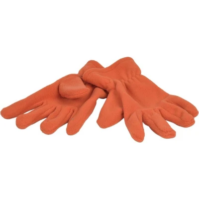 Afbeelding van P&amp;T Handschoenen Kinderen Micro Fleece Donker Oranje 7 8j
