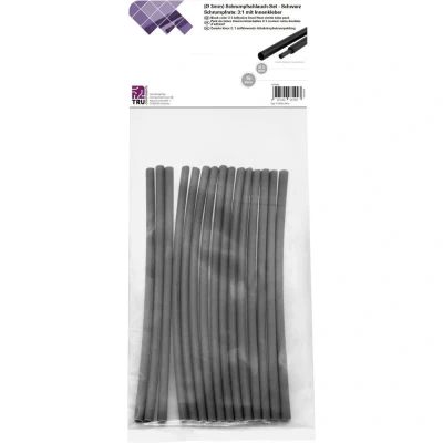 Afbeelding van TRU COMPONENTS T1902CA031 Krimpkous assortiment Zwart 3 mm 1 Krimpverhouding:3:1 15 stuk(s)