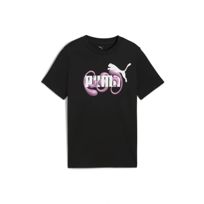 Afbeelding van Puma Graphic LOGO Tshirt print voor kinderen, Maat: 128, black