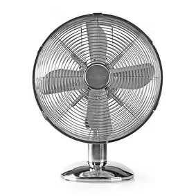 Afbeelding van Tafelventilator Nedis Ø 30 cm (Chroom, 3 standen, Zwenkfunctie)