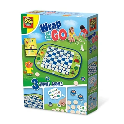 Afbeelding van Wrap&amp;Go reisspellen Dammen Memo ik ga op reis en neem mee