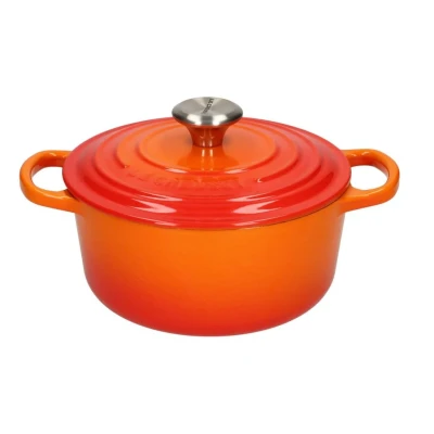 Afbeelding van Braadpan Le Creuset 18 cm Signature Oranje Rood