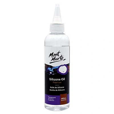 Afbeelding van Mont Marte Siliconenolie 180ml Ideaal Voor Acryl Gieten Perfect Acrylverf Pouring mooie Cellen en indrukwekkende Effecten