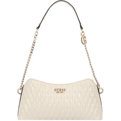Afbeelding van GUESS Schoudertas Betula Top Zip Shoulder Bag Taupe Crème