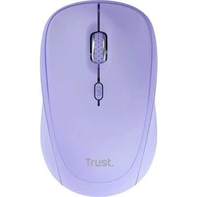Afbeelding van Trust Yvi+ Multi Draadloze Muis Bluetooth &amp; USB ontvanger Compact Stil Paars