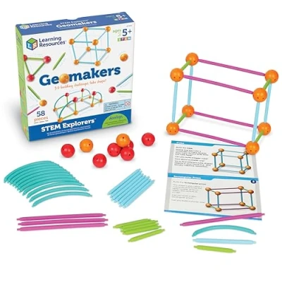 Afbeelding van Learning Resources STEM Explorers Geomakers 58 Stuk Set