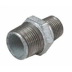 Afbeelding van Nefit Industrial dubbele nippel nr.245 verzinkt 1&quot; x 3/4&quot; bu.dr.