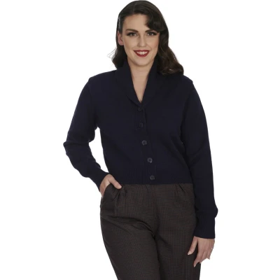 Afbeelding van Violet cardigan in nachtblauw