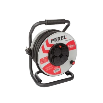 Afbeelding van PROFESSIONELE NEOPREEN KABELHASPEL 40 m 3G2.5 4 STOPCONTACTEN