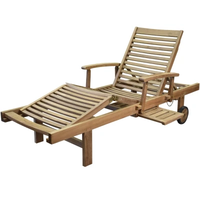 Afbeelding van Comfort lounger ligbed verstelbaar teak