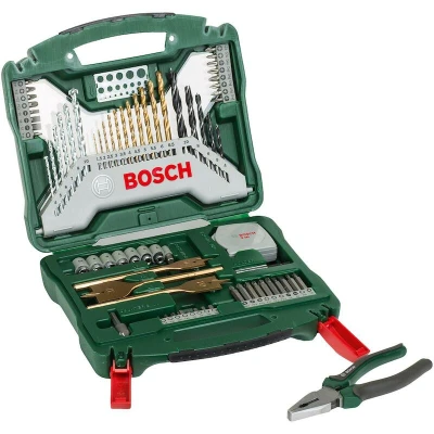 Afbeelding van Bosch Accessoires 70 delige X Line accessoirekoffer tangenset 2607017197