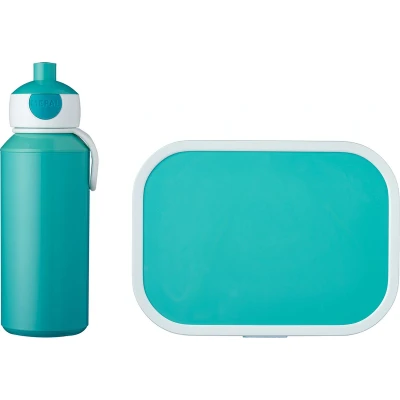 Afbeelding van Mepal Lunchset (Schoolbeker &amp; Lunchbox) Campus Pop Up Turquoise