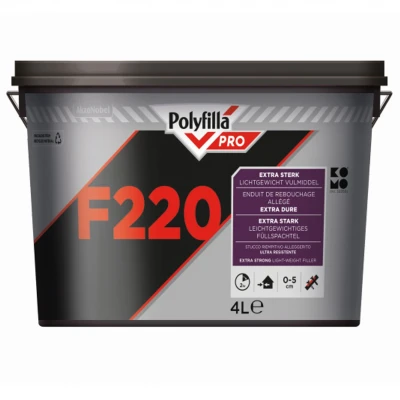 Afbeelding van polyfilla pro semi lichtgewicht vulmiddel f220 4 ltr