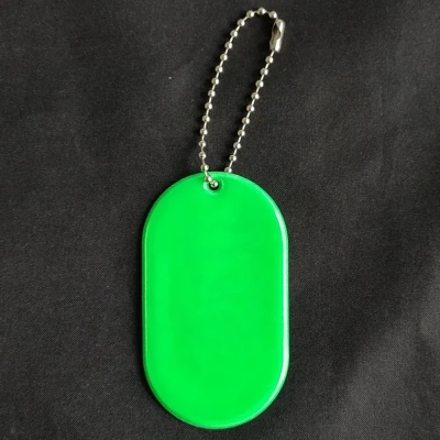 Afbeelding van Reflecterende sleutelhanger 1 stuks Tag Groen