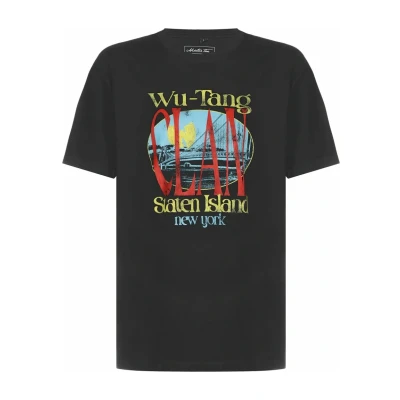Afbeelding van Mister Tee WU TANG Staten Island Oversize Tshirt print, Heren, Maat: XL, Black