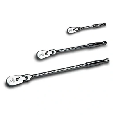 Afbeelding van Capri Tools Ratels, True 72 tanden, 5 graden zwenkboog (3 delige set/flex head laag profiel), (Model: CP12000FX)