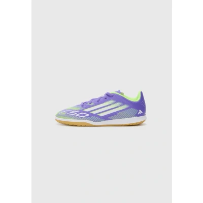 Afbeelding van adidas Performance F50 CLUB Unisex Zaalvoetbalschoenen voor kinderen, Maat: 28, Purple rush/white/lucid lemon Kunststof