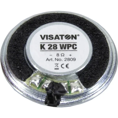 Afbeelding van Visaton K 28 WPC 8 Ohm 1.1 inch 2.8 cm Mini luidspreker 1 W Ω Kunststof membraan