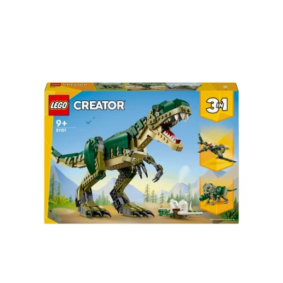 Afbeelding van LEGO Creator T. rex wordt Triceratops of Pterodactylus 31151