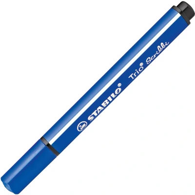 Afbeelding van Stabilo Trio Scribbi Viltstift Met Meeverende Punt Blauw