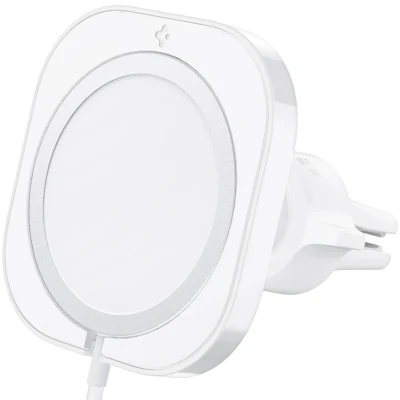 Afbeelding van Spigen Car Mount MagFit Holder MagSafe Wit Kunststof